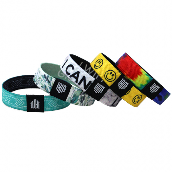 Woven Fabric Elastic Wristbands